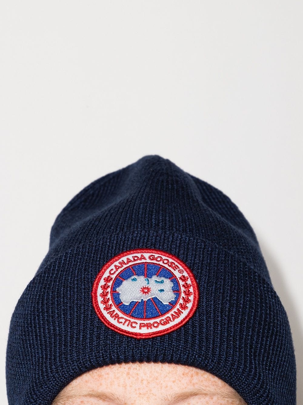 Canada Goose Arctic Toque Wool Beanie Navy Blue - Picture 10 of 10